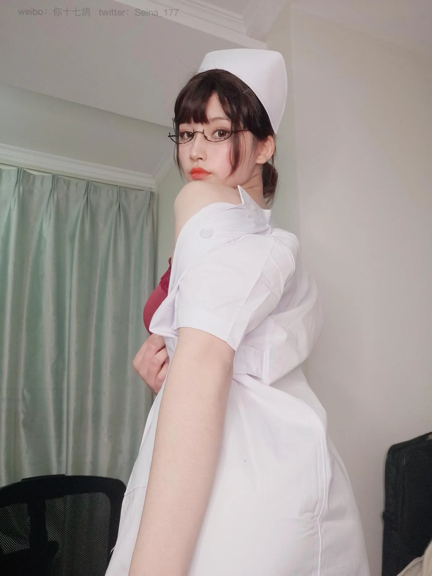 你十七鸽 – NO.03 白色护士-自拍档 [59P]插图2